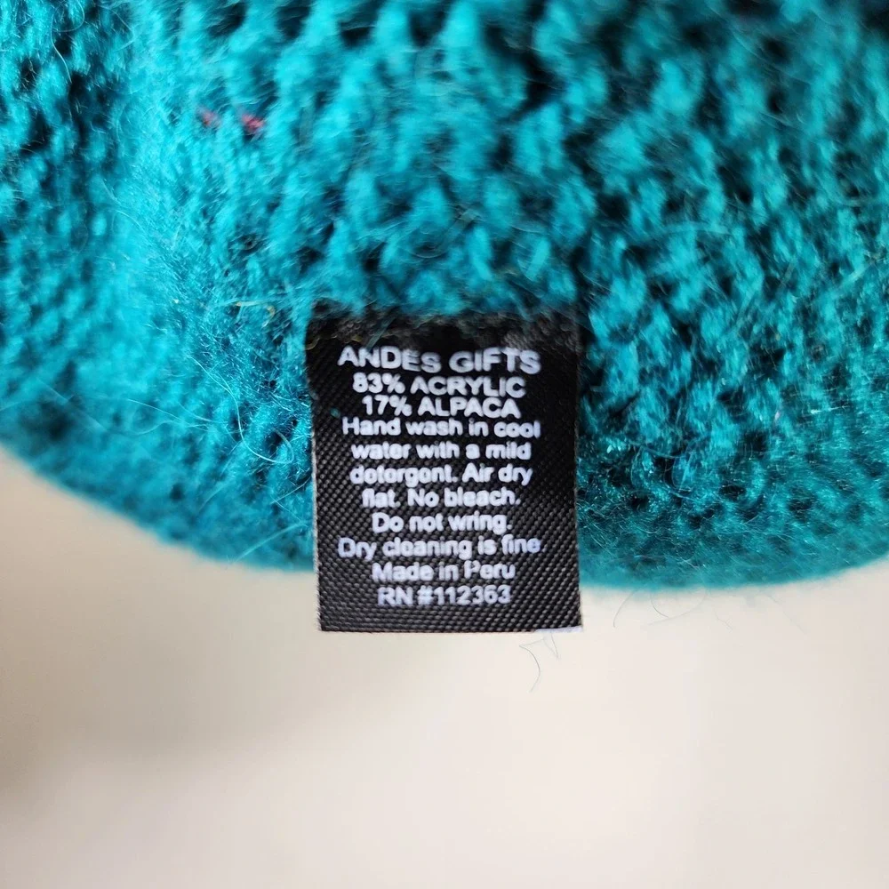 Andes‎ Gifts Hand Knit Dragon Hat Infant Toddler Alpaca Blend Winter Tie